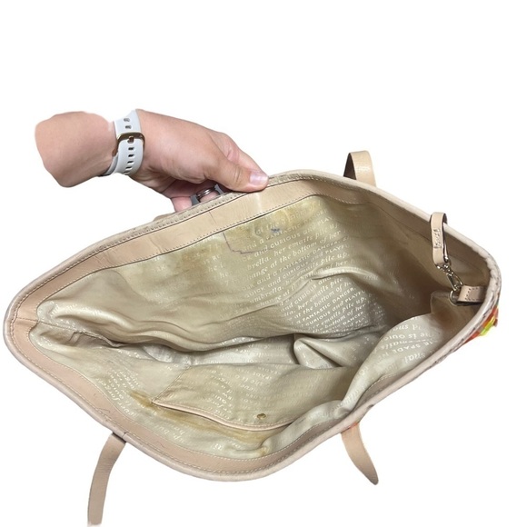 Kate Spade Jelly Grove Woven Tote Bag with Coin Pouch - Picture 9 of 11